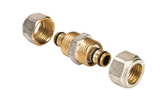 Compression coupling Henco x copper tube