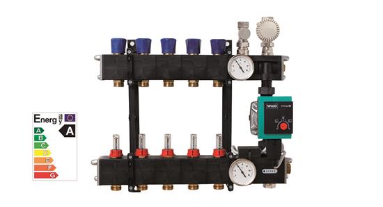 Composite manifold, adjustable with flow meter and A-pump