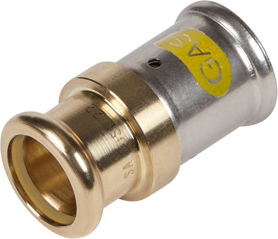 Adapter PE-Xc / Cu zacisk (profil V, M, SA) gaz