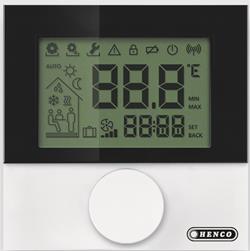 Thermostat LCD, option ext. sens