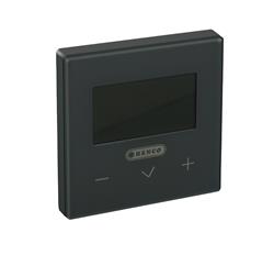 LCD Raumthermostat Heizen/Kuhlen, Verdrahtet, Schwarz