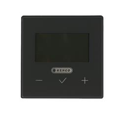 Digital thermostat heating/cooling, wireless, black