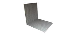 Tacker sheet with EPS insulation, foil with 100 x 100 mm grid marking and overlap