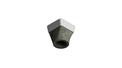 Concrete sprinkler cup to embed with insulation for wide slabs